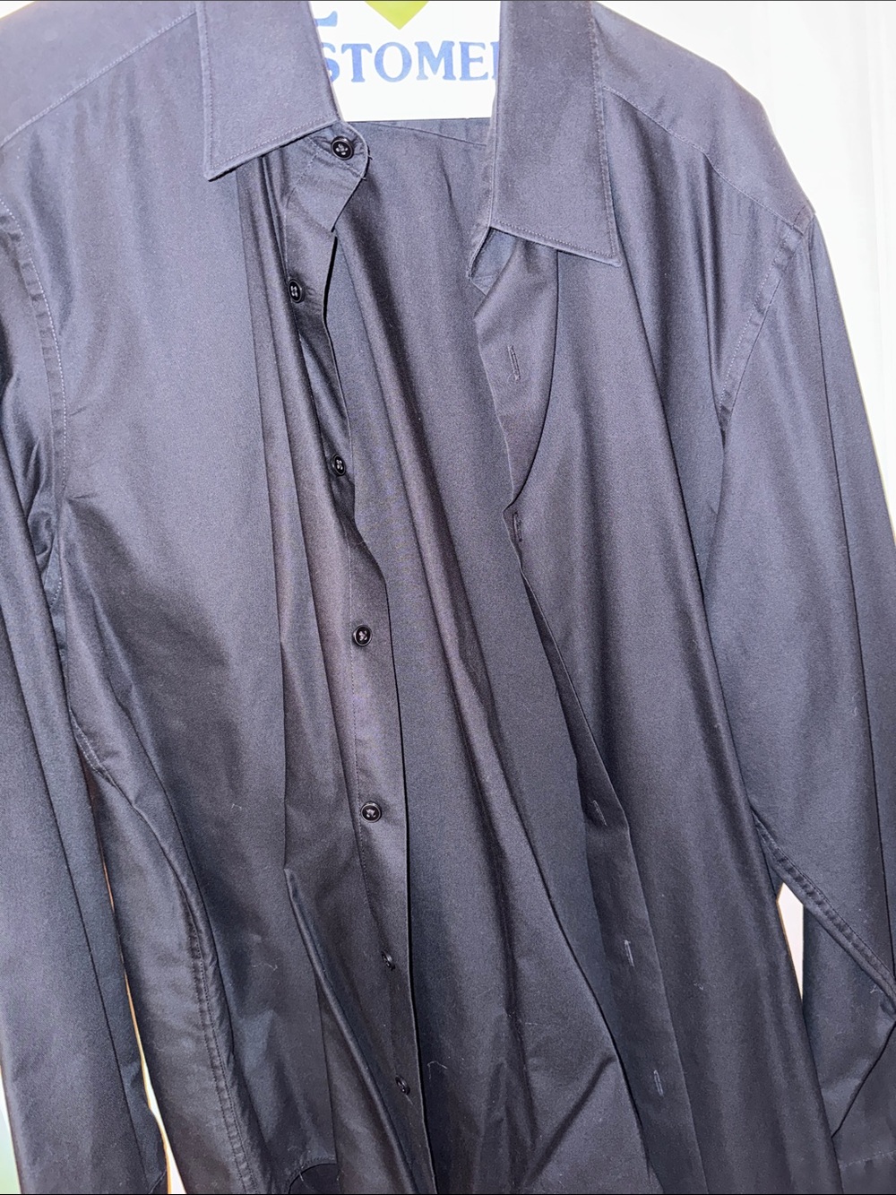 Men's Black Lightweight Shirt-Jacket - Classic Collared Shirt